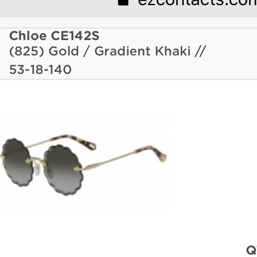 ISO Chloe scalloped sunglasses 53mm - Picture 2 of 3